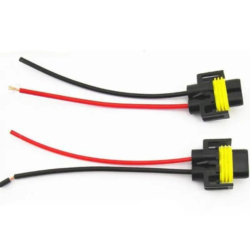 

2Pcs Car Headlight Fog Light Conversion Adapter Connector Cable Sockets Wire Harness Bulb H11 H8 Adapter N0HF