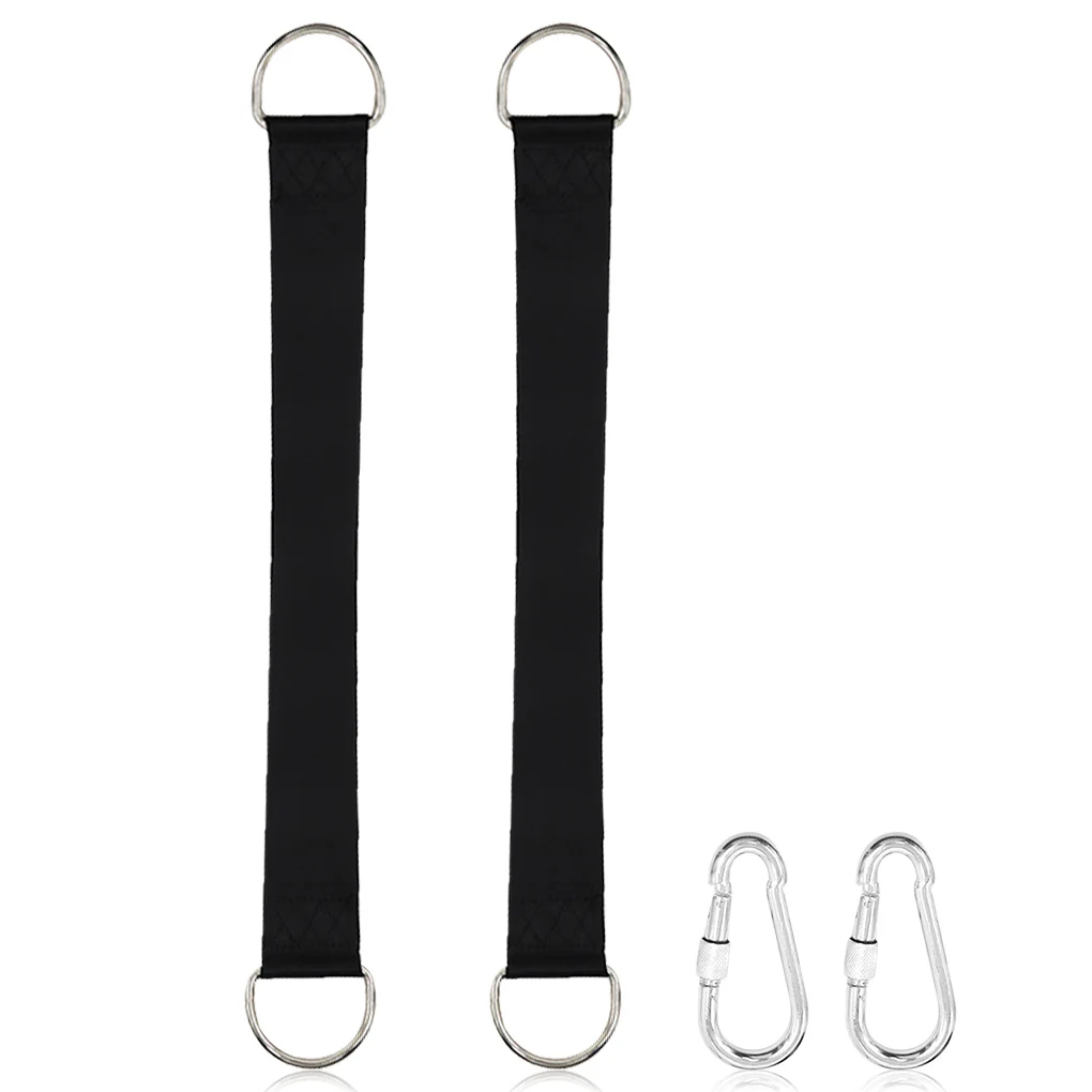 

Swing Hanging Straps with Snap Carabiner Porch Yard Extra Long Hammock Rope Hangers Hooks Camping Hiking Picnic Equipment