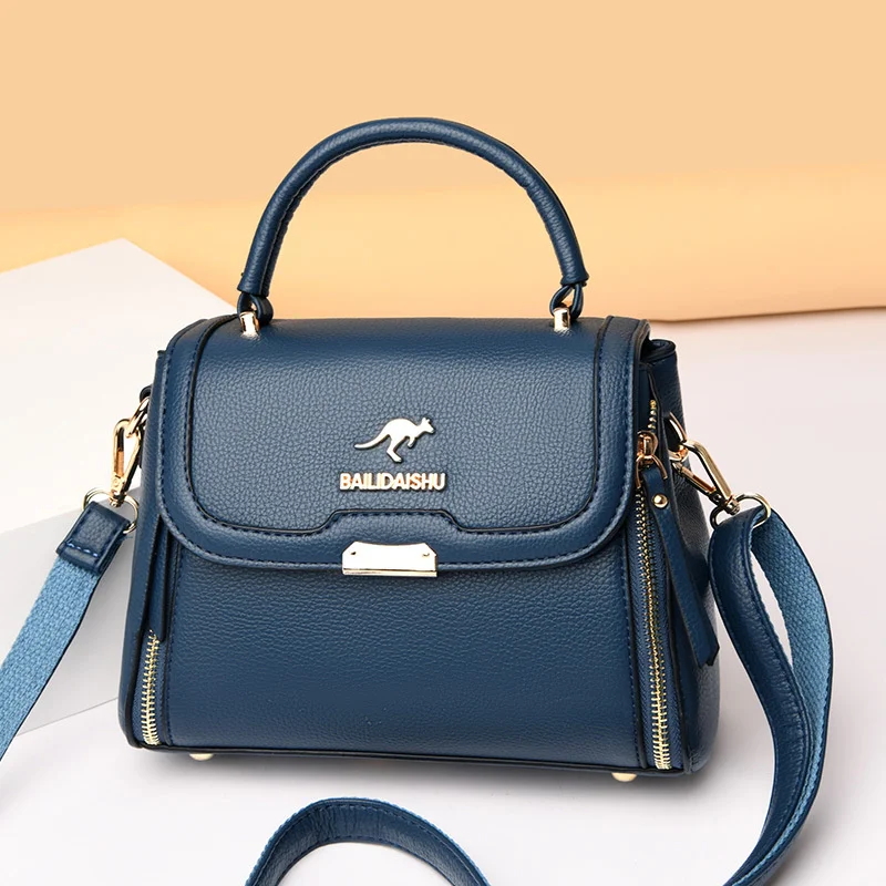 

high quality luxury brand Chaoku box doctor 2023 Korean version Chaoshuang diagonal cross shoulder kangaroo good goods small squ