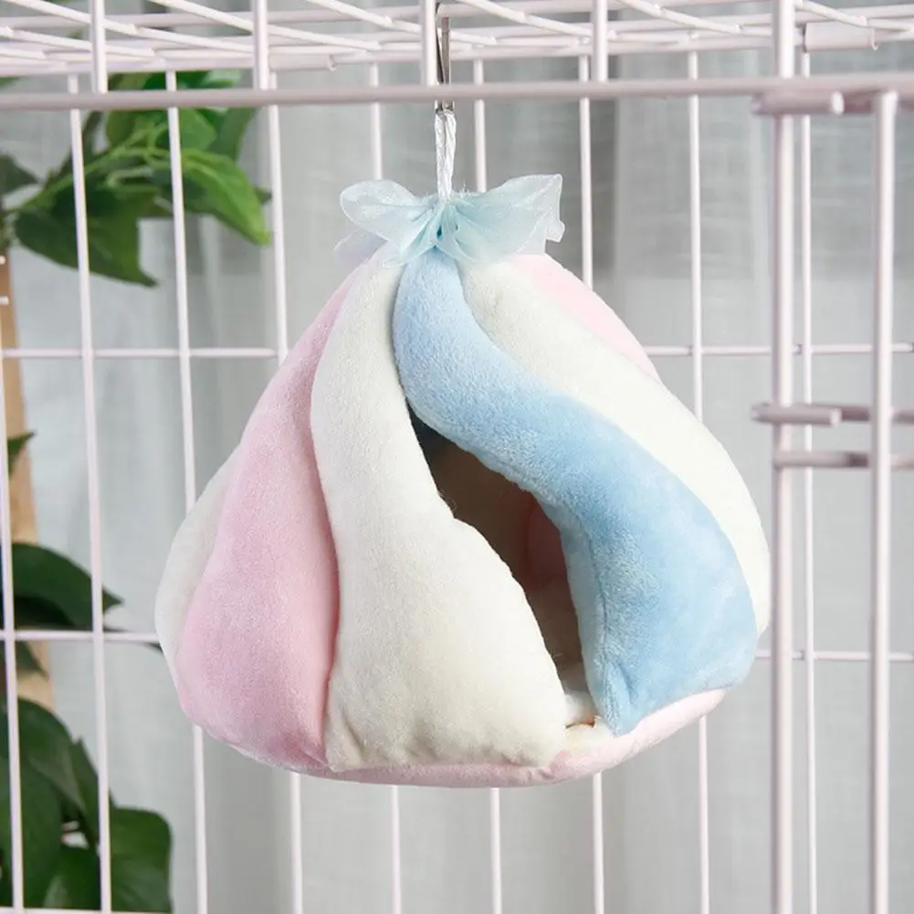 

Pet Colorful Cottoncandy Sleep House Hanging Hammock Pet Supplies For Hamster Guinea Pig Squirrel Golden Bear