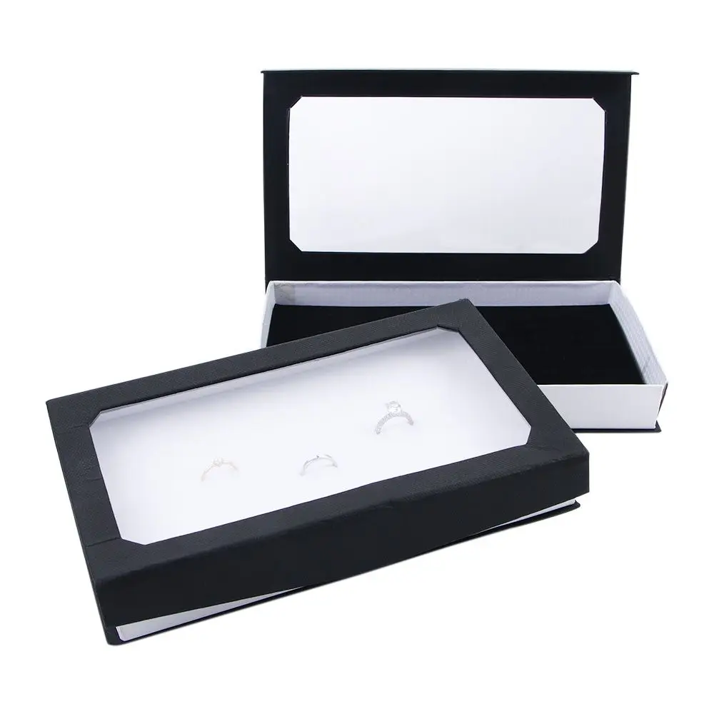 

Square Shape Tray Container Jewelry Display Convenient Solid Color Earring Storage Case 72 Slots Jewelry Box Rings Container