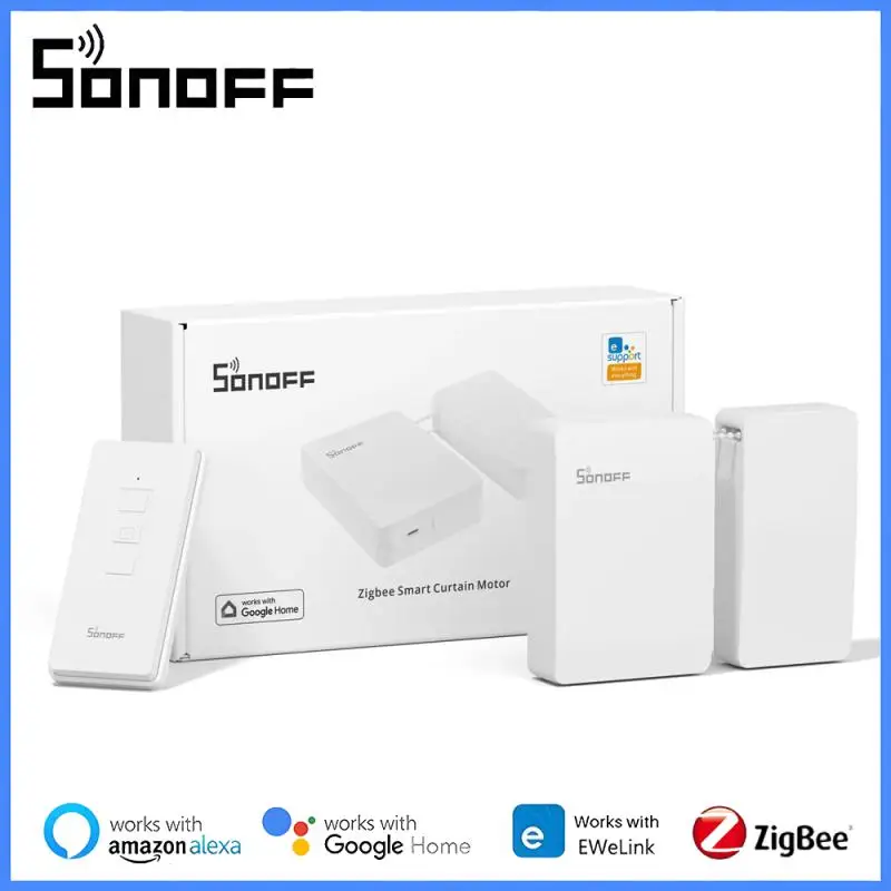 

SONOFF ZBCurtain Smart Zigbee Curtain Motor Switch 5V/1A eWeLink Home Automation Control Via Google Home Alexa Easy to Install