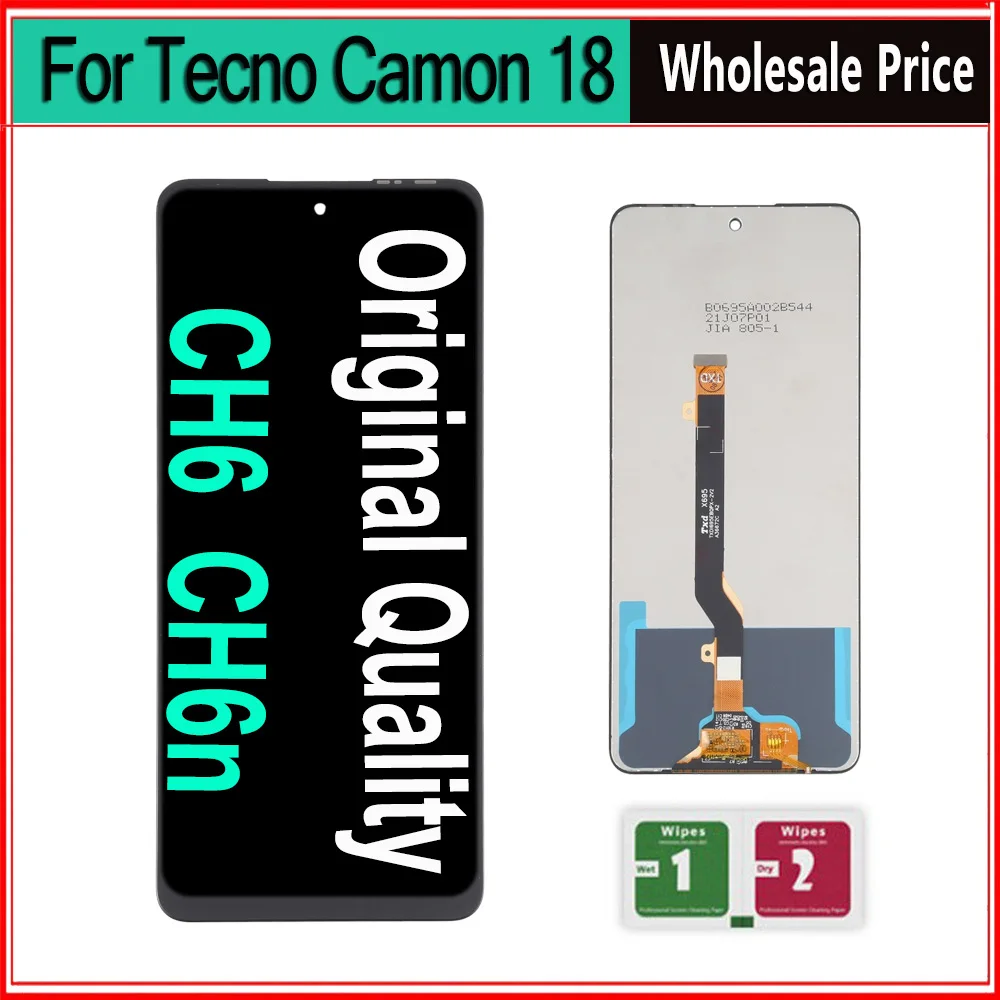 ЖК-дисплей для Tecno Camon 18 сенсорный экран с цифровым преобразователем в сборе camon