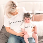 Женская футболка с коротким рукавом It's The Small In Life, модное боди для мамы и дочки, летние топы с буквами