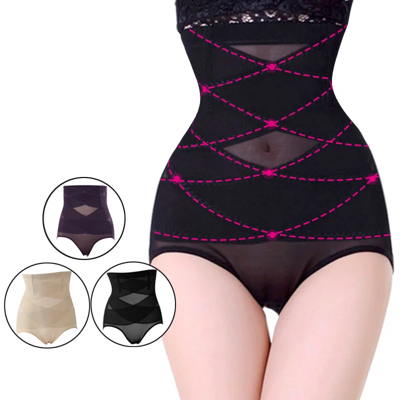

Slimming Underwear Women Shapewear Briefs Thin Mid-lumbar Abdomen Hips Slimming Waist Shaper Shaper Pants Women Mesh BodyShaping