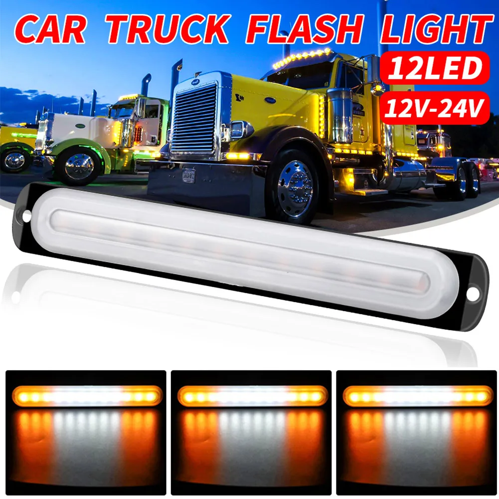 

LED Emergency Light 12V-24V 19*2.8cm Aluminum Alloy Shell LED Light Bar