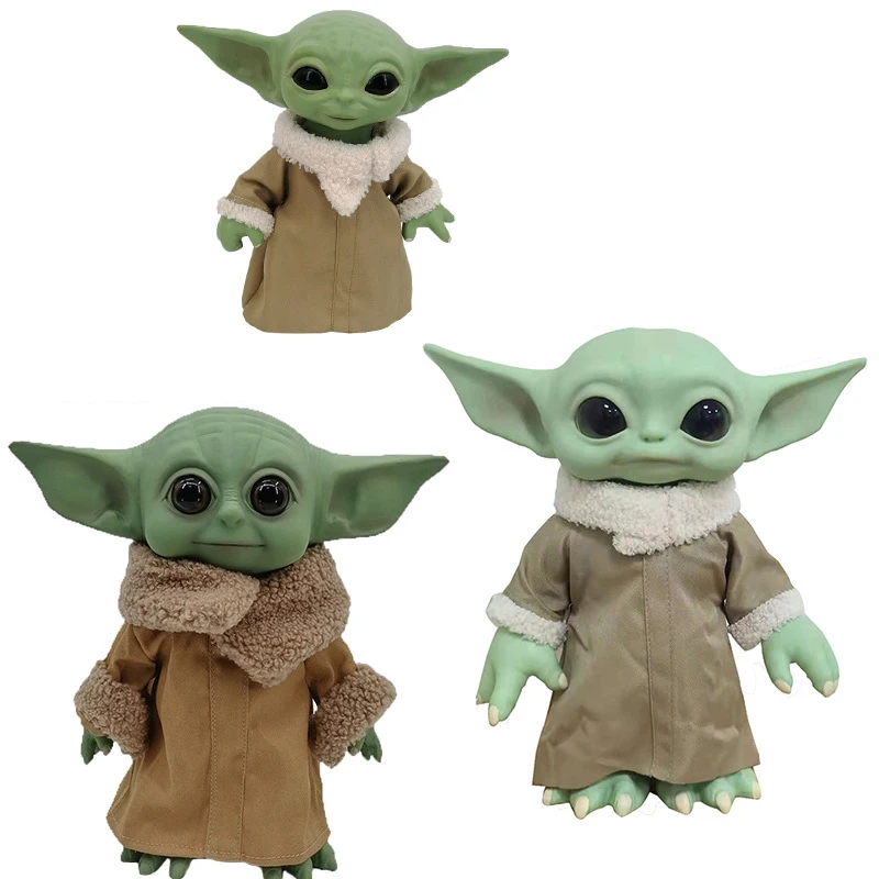 

27cm Disney Star Wars Kawaii Master Baby Yoda Darth Pvc Action Figure Anime Figures Collection Doll Toy Model For Children Gift