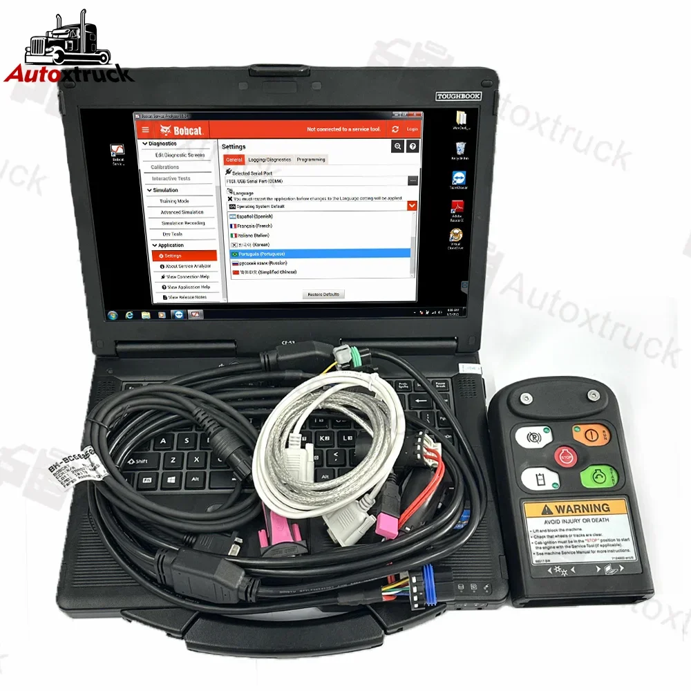 Ноутбук CF53 для BOBCAT диагностический инструмент погрузчик с бортовым поворотом по