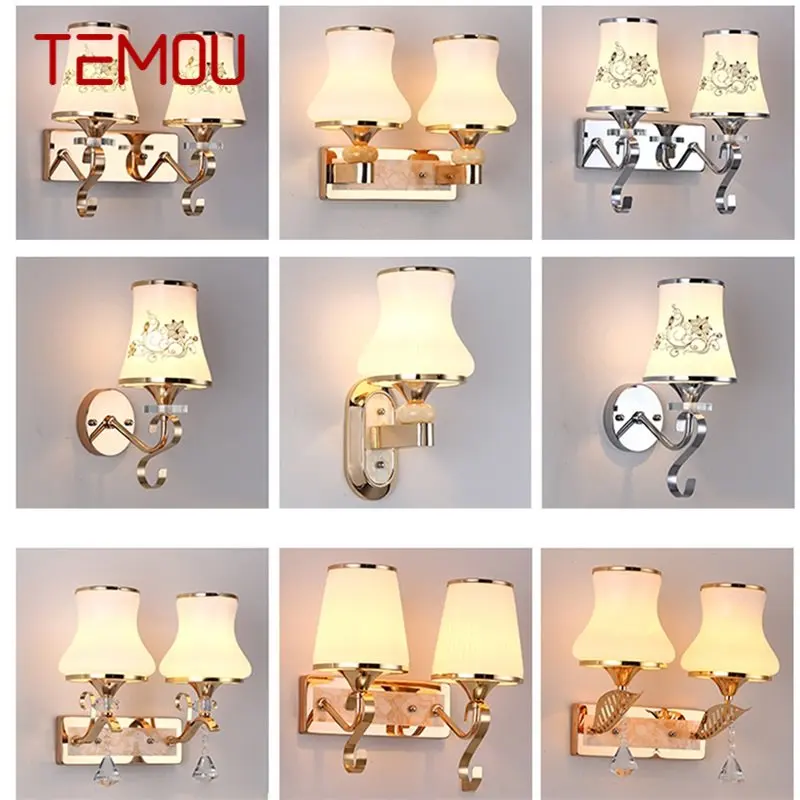 

TEMOU Wall Lamps LED Modern Nordic Luxury Indoor Sconces Lighting Pattern Figure For Home Bedroom
