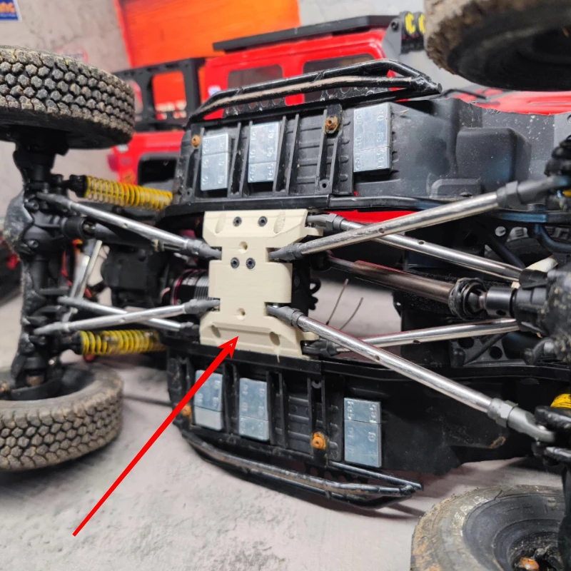 Фото Крепление коробки передач R2 для AXIAL SCX10 III Jeep Gladiator AXI03007 AXI03006, подходит для TRX4 TRX6 CROSSRC YIKONG 1/10 RC, детали для модернизации. №1