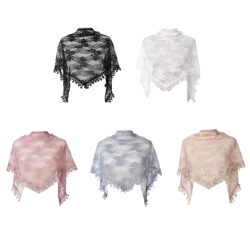 

Кружевной шарф с католической вуалью для женщин