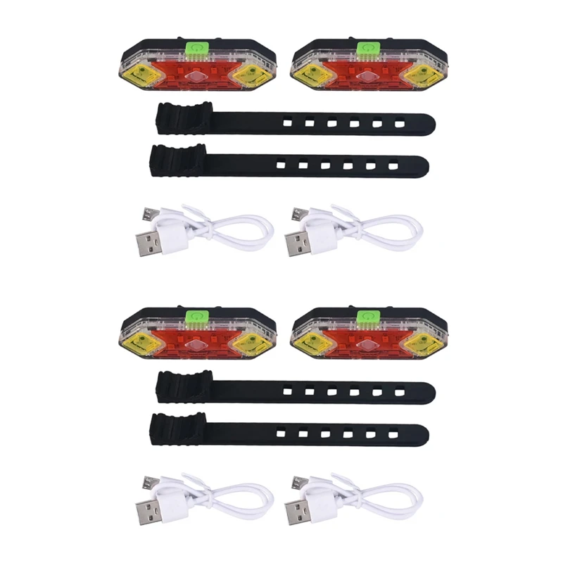 

Задний Фонарь велосипедный Аккумуляторный с зарядкой от USB, 8 шт.