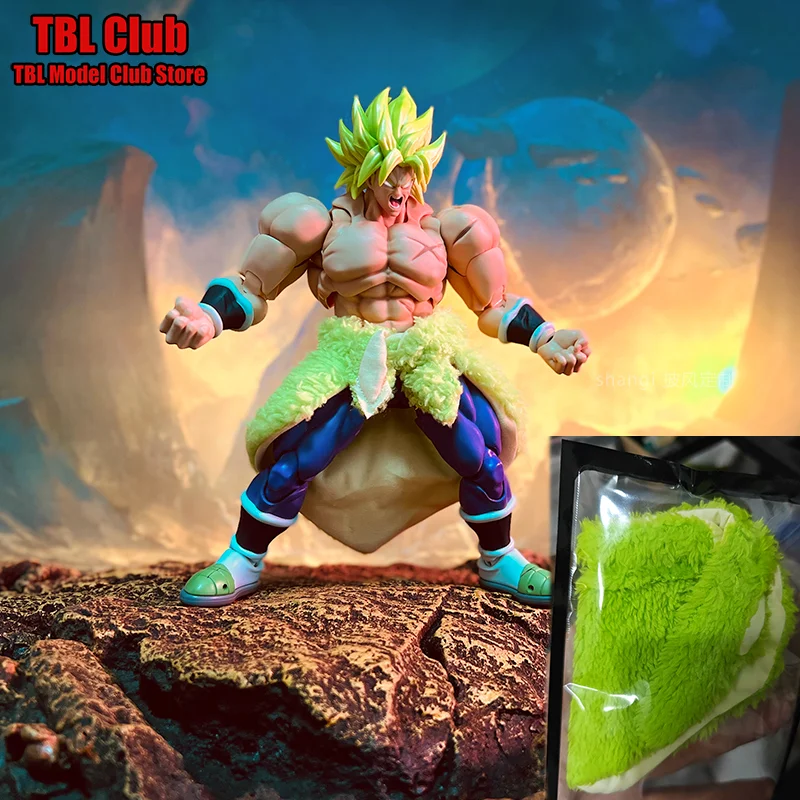 Фото В наличии 1/12 масштабная мужская одежда Hemline Dragon Ball Super Saiyan Broly японское аниме для SHF 6-дюймовая экшн-фигурка солдата №1