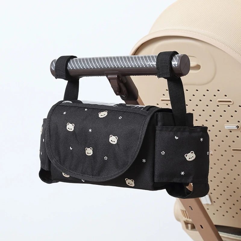 Сумка-органайзер для детской коляски большой емкости дорожный футляр с вышивкой