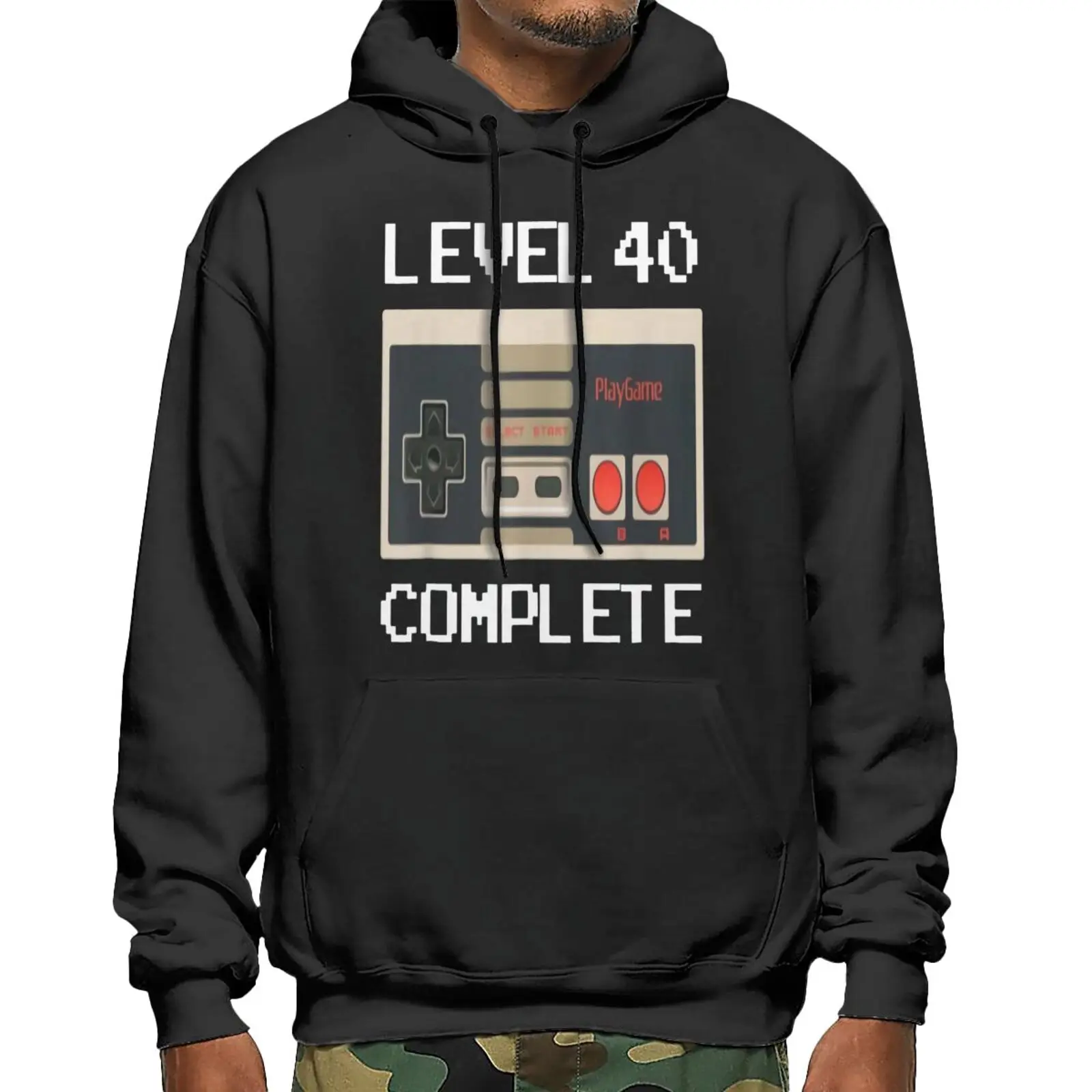 

Толстовка с капюшоном для мужчин и женщин, свитшот с графическим принтом на тему 40-го дня рождения, уличная одежда, зимняя одежда