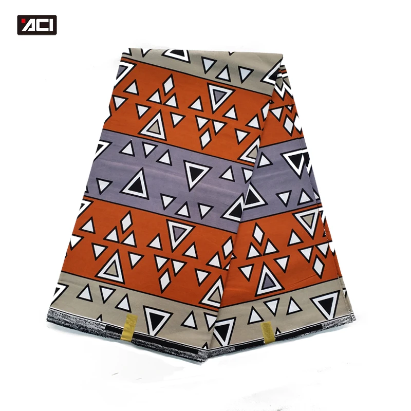 

ACI Guaranteed Block Prints Antiquity Wax Hot Sale Veritable Real Wax Cotton Fabric 6 Yards/Piece For Wedding Dress