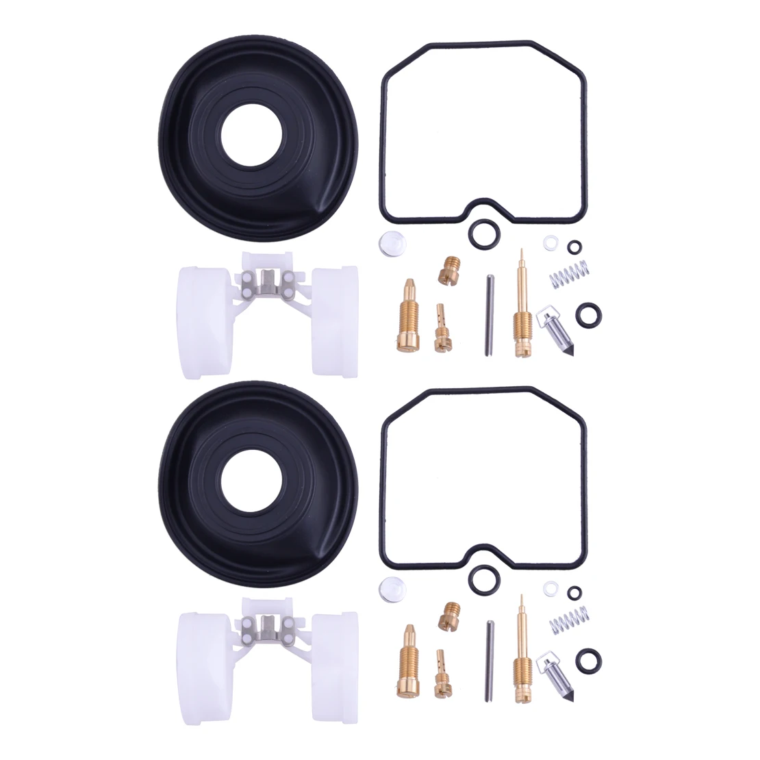 

Мотоциклетный КАРБЮРАТОР 2 комплекта, ремонт карбюратора, набор для ремонта диафрагмы, резиновый поплавок, подходит для Kawasaki ZX1100 GPz1100 1997 1996 ...