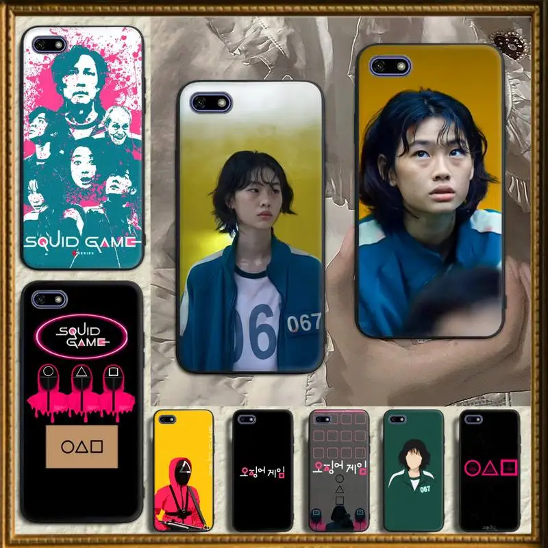 

Funny Squid Game Phone Case for Huawei P40 P30 P20 P10 P9 P8 pro lite Plus P SMART 2019 P9 lite Fundas cover
