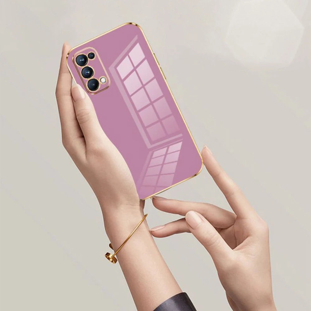 Фото Для Oppo Find X3 Lite Чехол Oppo Find X3 Lite Чехол для телефона Oppo Reno5 Cph2145 Новый противоударный силиконовый чехол с квадратным покрытием Fun №5