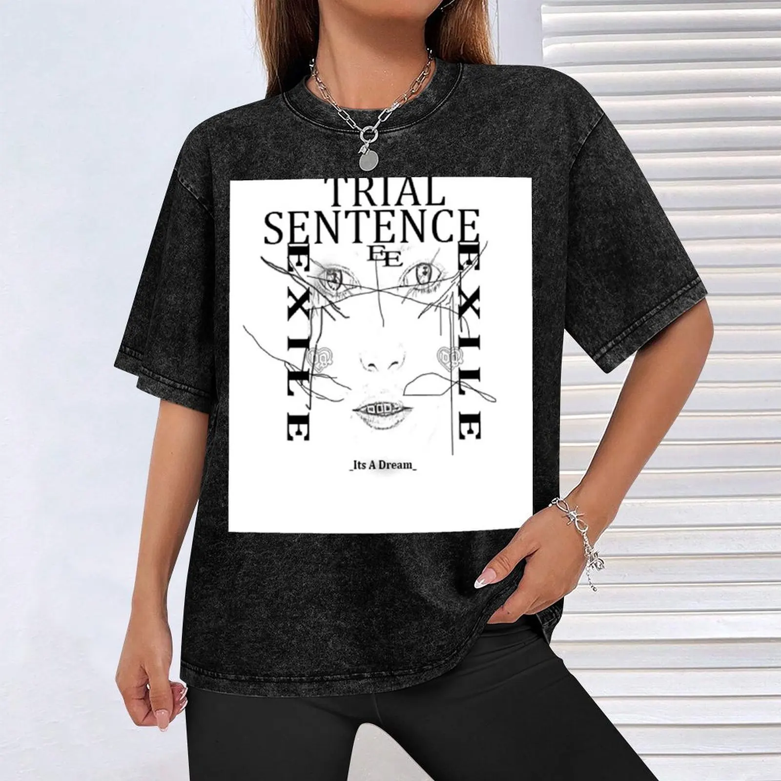 Футболка Bladee Drain Gang Trial Sentence хлопок мужская