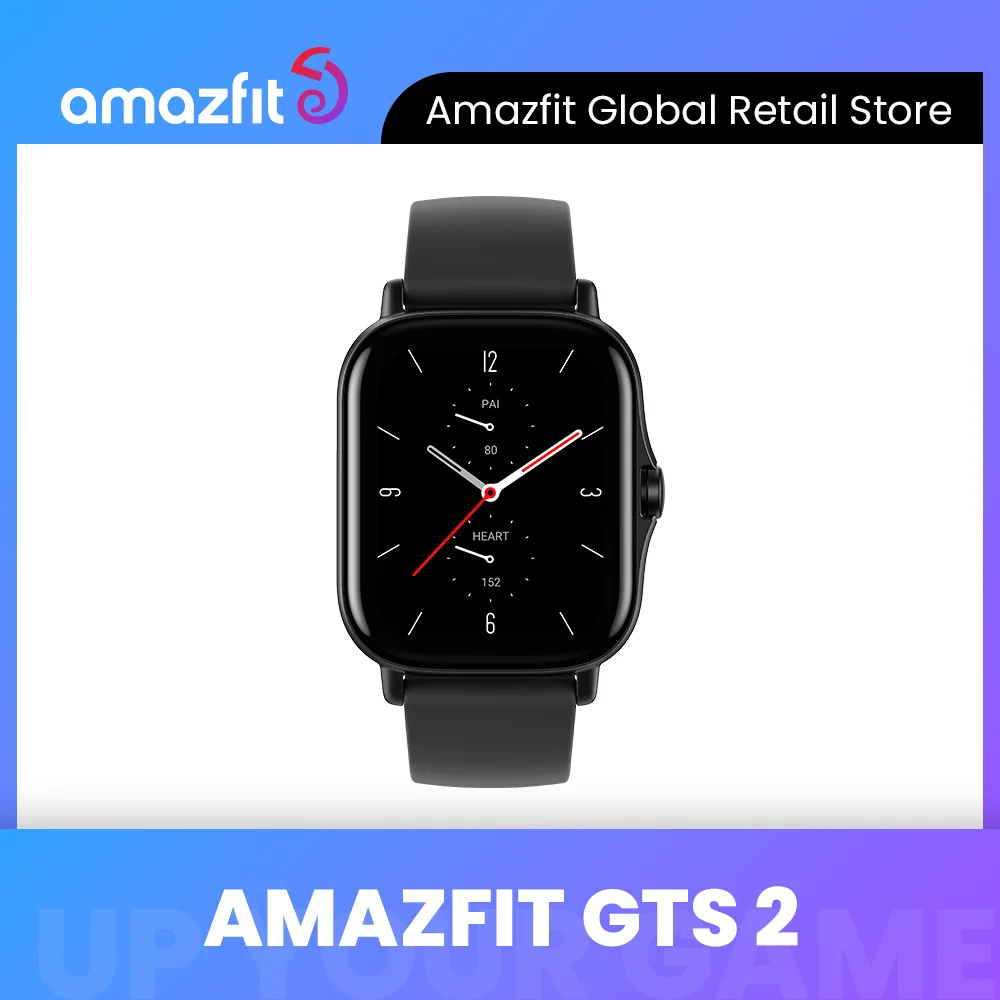  Global Amazfit GTS 2 Bluetooth Smartwatch Swimming Alexa Built-in 12 Sport Modes Smart Watch For Android For iOS 