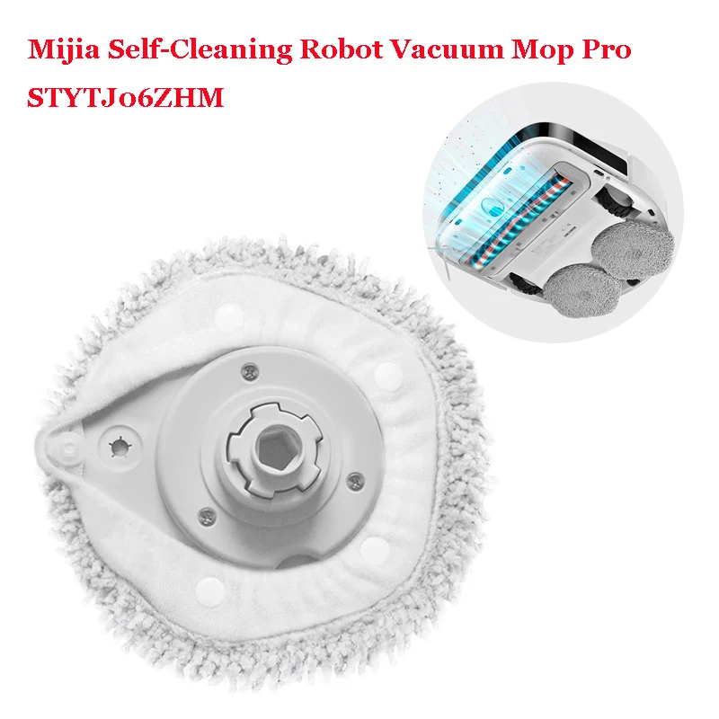 Detachable Washable Mop Cloth Stent Accessories for XiaoMi Mijia Self-Cleaning Robot Vacuum Mop Pro STYTJ06ZHM Mop Rags Parts
