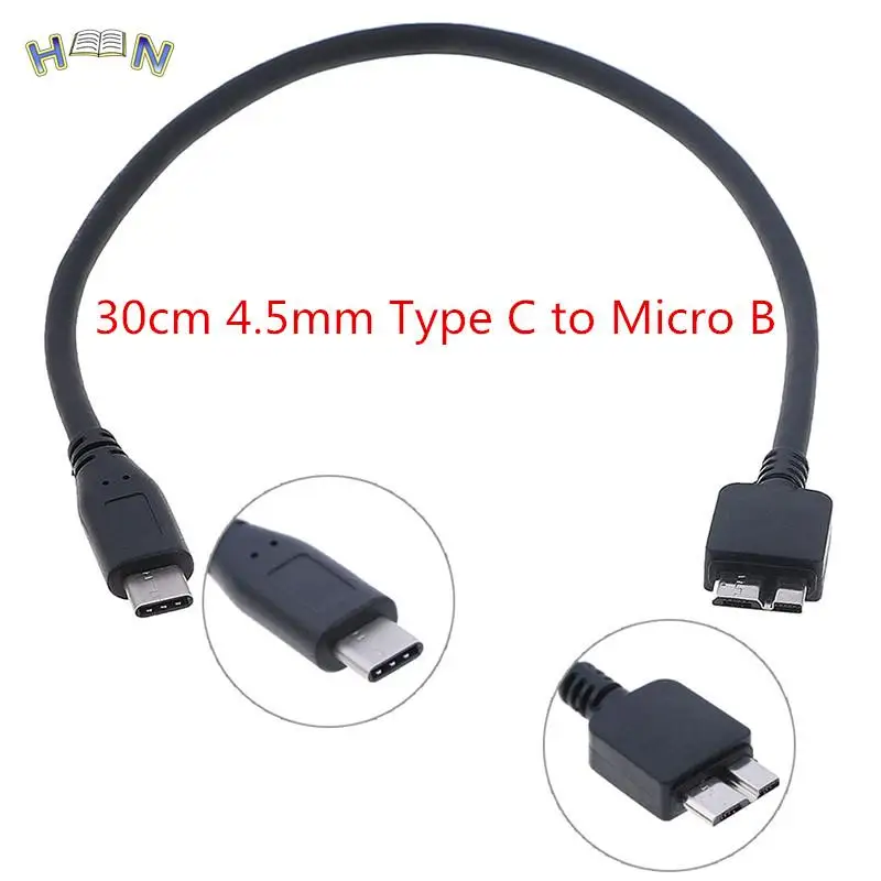 

30cm Type C to Micro B USB c to micro usb cable type c to micro b cable for hdd hard disk phone cable Data Cable