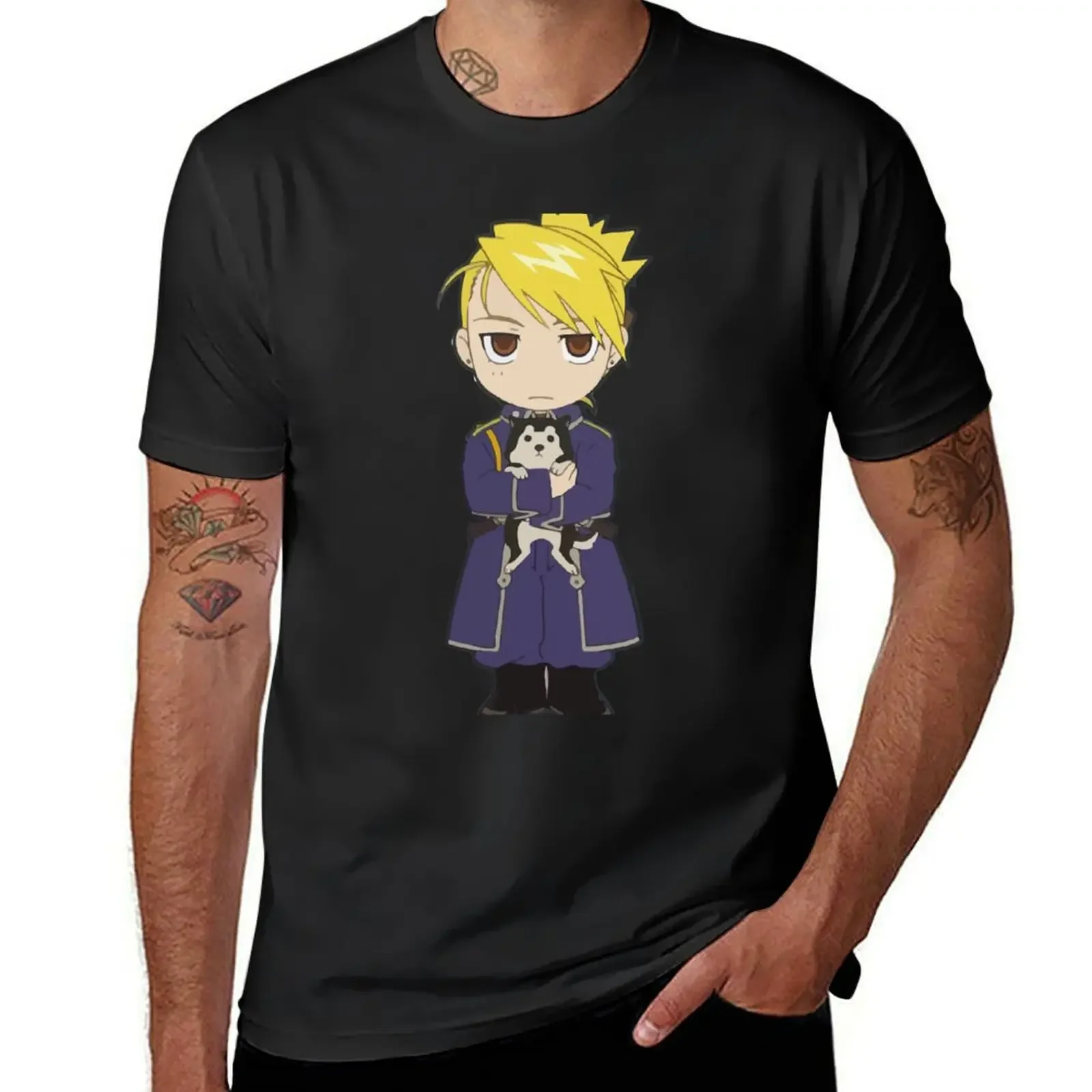 Футболка Riza Hawkeye-Full Metal Alchemist Chibi модные рубашки летняя рубашка футболки мужские