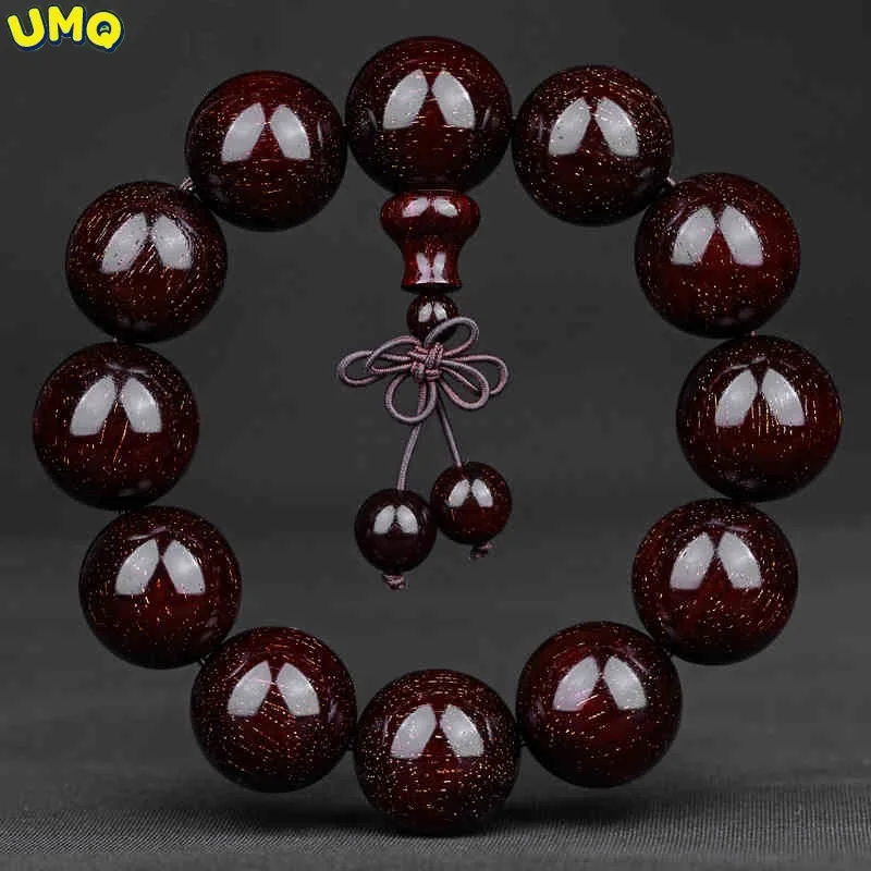 

Из натурального красного сандалового дерева Explodes со звездами, ручные Струны для мужчин и женщин, мужские жёлтые бусины, ювелирные изделия в ...