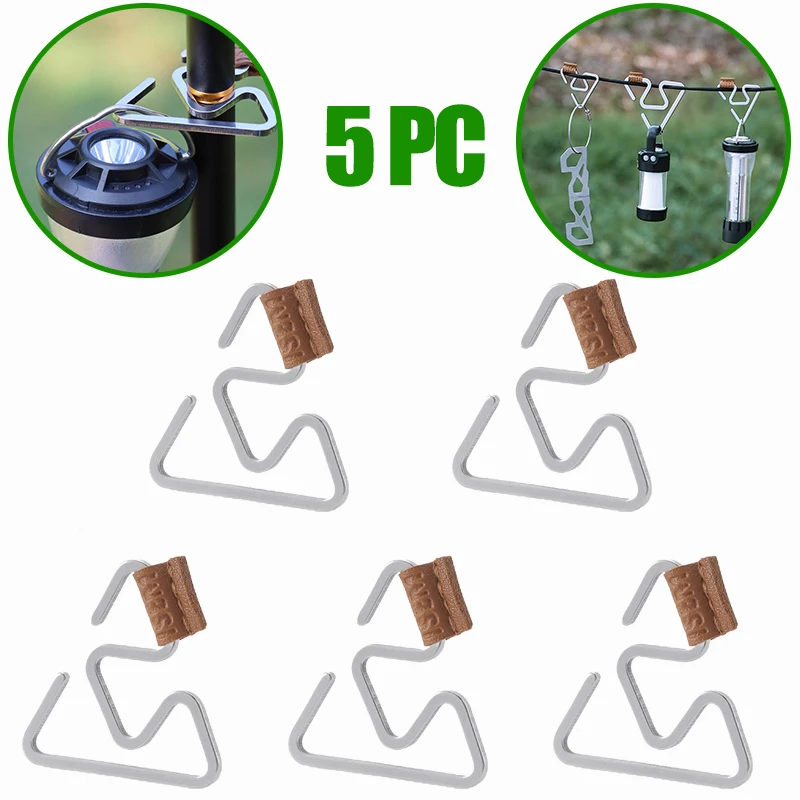 

Multifunctional Tent Light Hanger Camping Gear Travel Survival Kit Lantern Stand Hook Stainless Steel Lightweight Outdoor Hiking