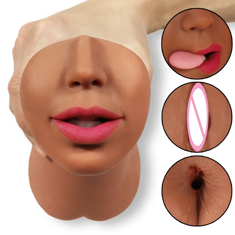 

3 IN 1 Vaginal Anus Male Masturbator Oral Sex Real Deep Throat Masturbation Aircraft Cup Blowjob Pocket Pussy Sexy Toys for Men