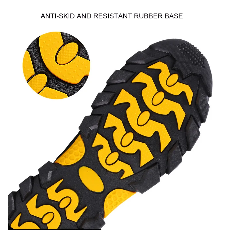 Damyuan Man Work Safety Shoes Anti-Smashing Steel Toe Puncture Proof Construction shoes Lightweight Breathable Sneakers