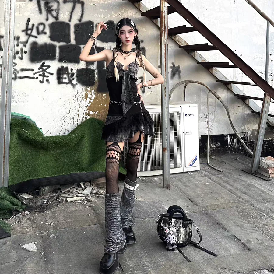 Платье-трапеция для женщин в готическом стиле