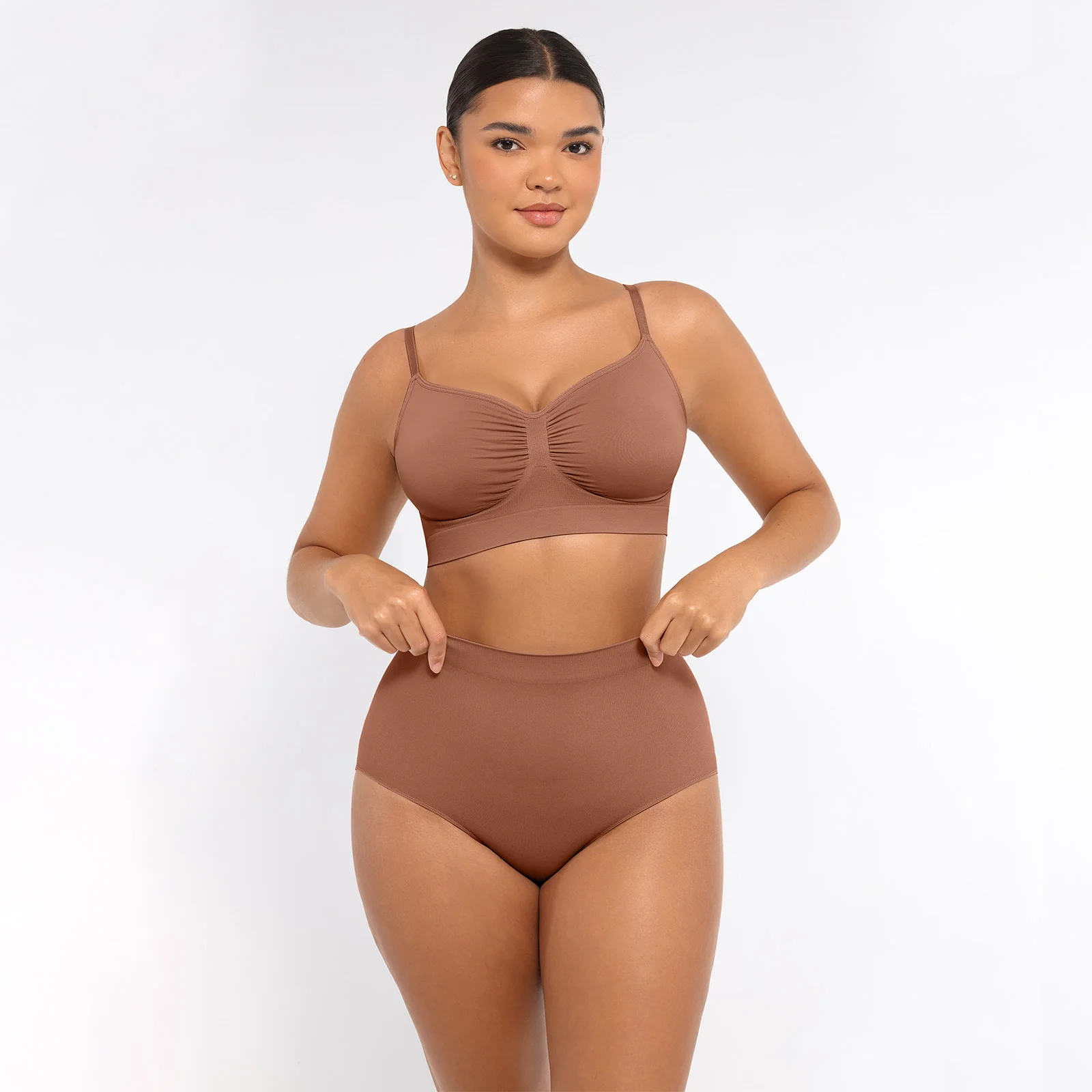 Hexin бесшовные со средней талией короткие антибактериальные удобные