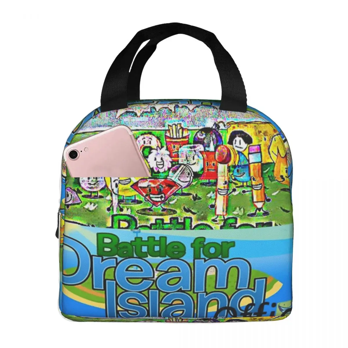 A BFDI Сумки для обеда Изолированная коробка бенто Водонепроницаемая сумка