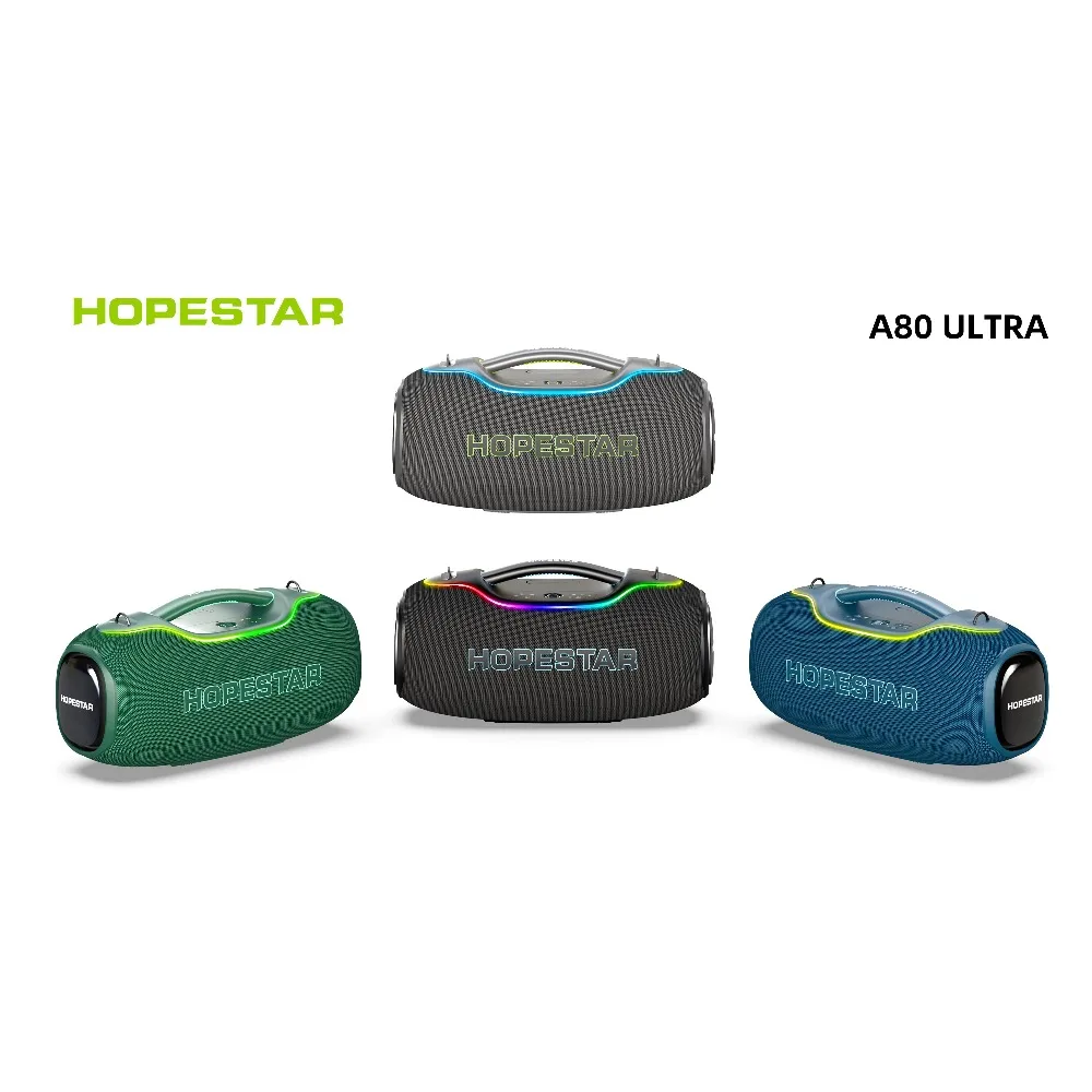 Фото Портативная колонка HOPESTAR A80 ULTRA 650W с аккумулятором 40000 мАч, водонепроницаемая (IPX6), для вечеринок на открытом воздухе, с RGB-подсветкой №5