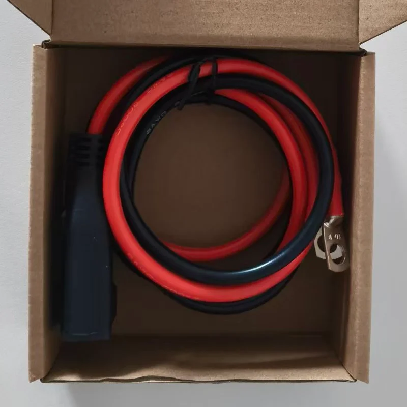 Фото Кабель-удлинитель Ecoflow XT150 для дополнительной батареи, 50А, 8AWG, 1м, с адаптером O-ring, жгут проводов 8AWG №1
