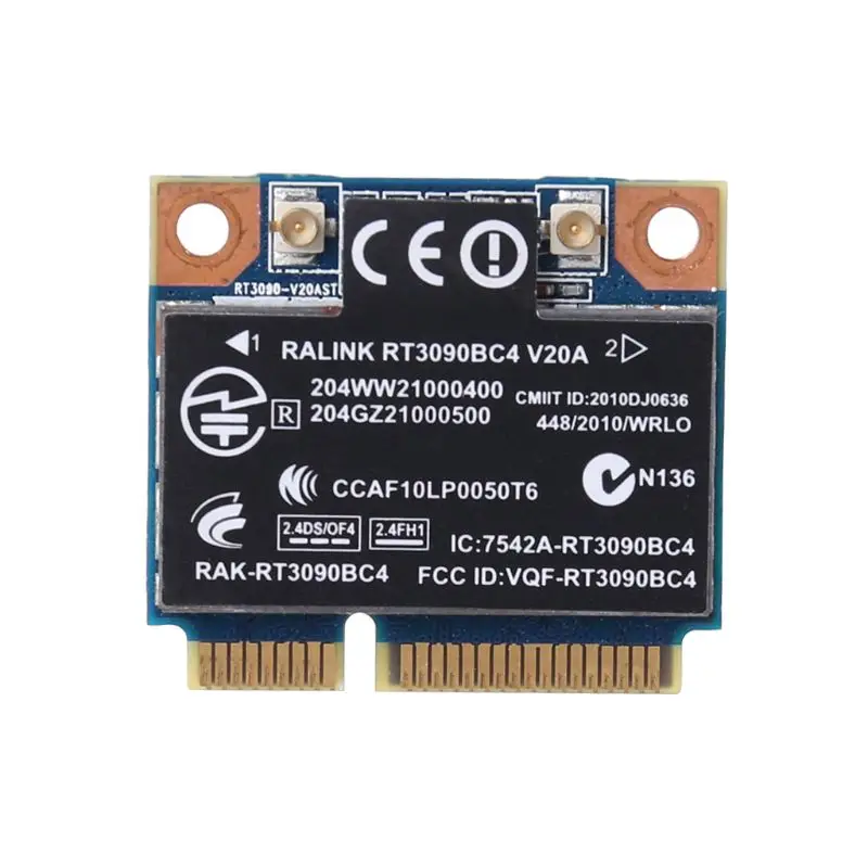 

802.11b/G/N Wi-Fi Bluetooth-совместимая 3.0 Беспроводная половинная мини-карта PCI-E для HP CQ42/ CQ62/ G56/ CQ56/ DV6/ DV7-3000
