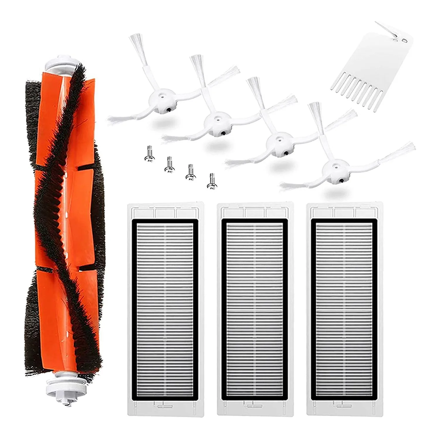 

Комплект аксессуаров для Xiaomi Roborock S50, S51, S55, S5, S6, 13 шт. в упаковке, основная щетка, фильтр НЕРА, боковая щетка, инструмент для очистки