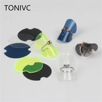 tonvic black and clear plastic ring holder ring display card sheet jewelry organizer stands display tool