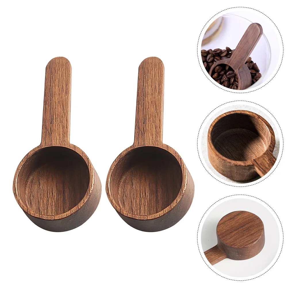 

Spoon Scoop Coffee Woodenbeans Measuring Ground Tea Spoons Stirrer Mixing Seasoning Flourbean Woodroundtablespoon Measure Tiny