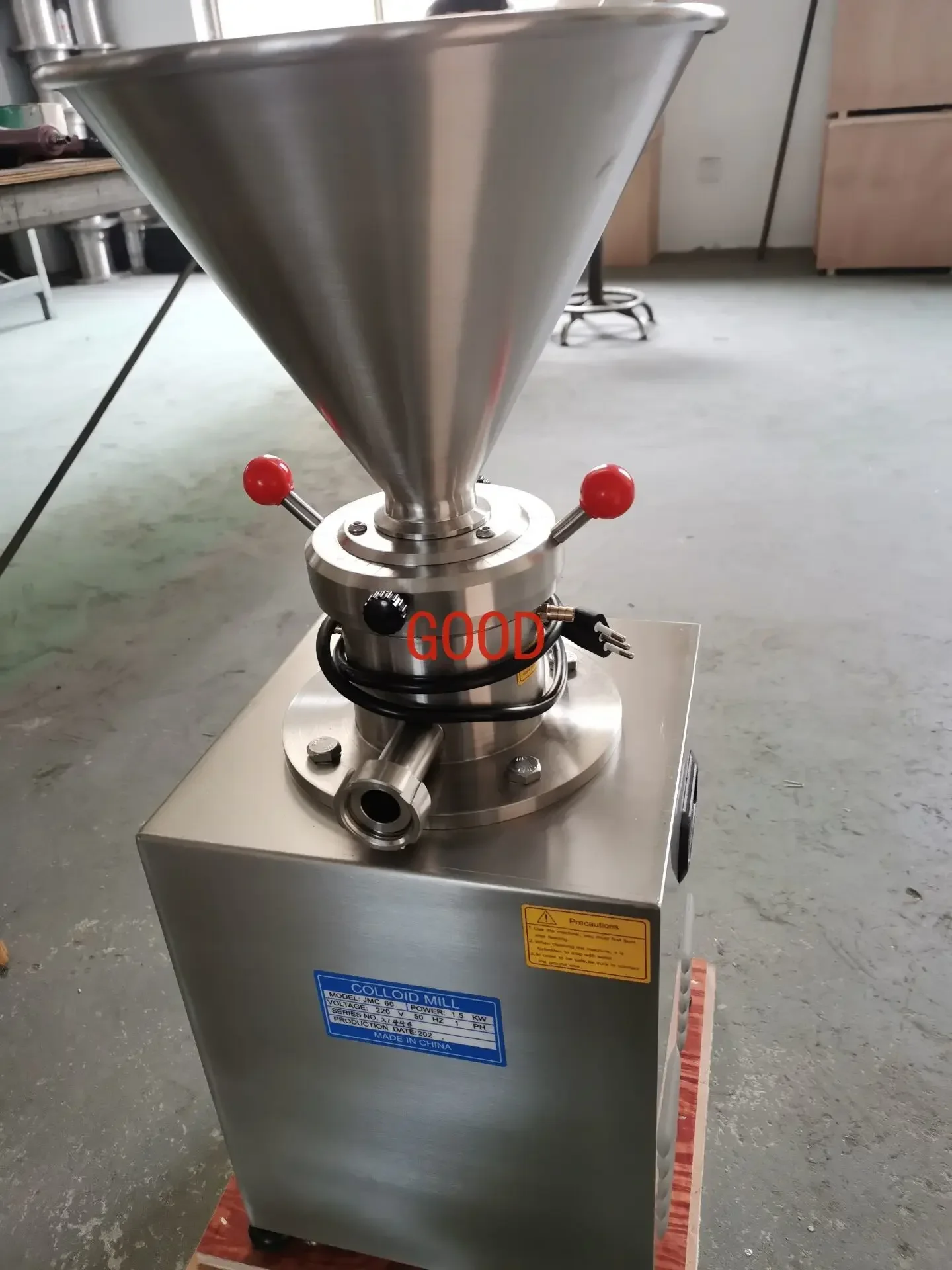 JMC60 Высококачественная промышленная колоидная мельница из нержавеющей стали