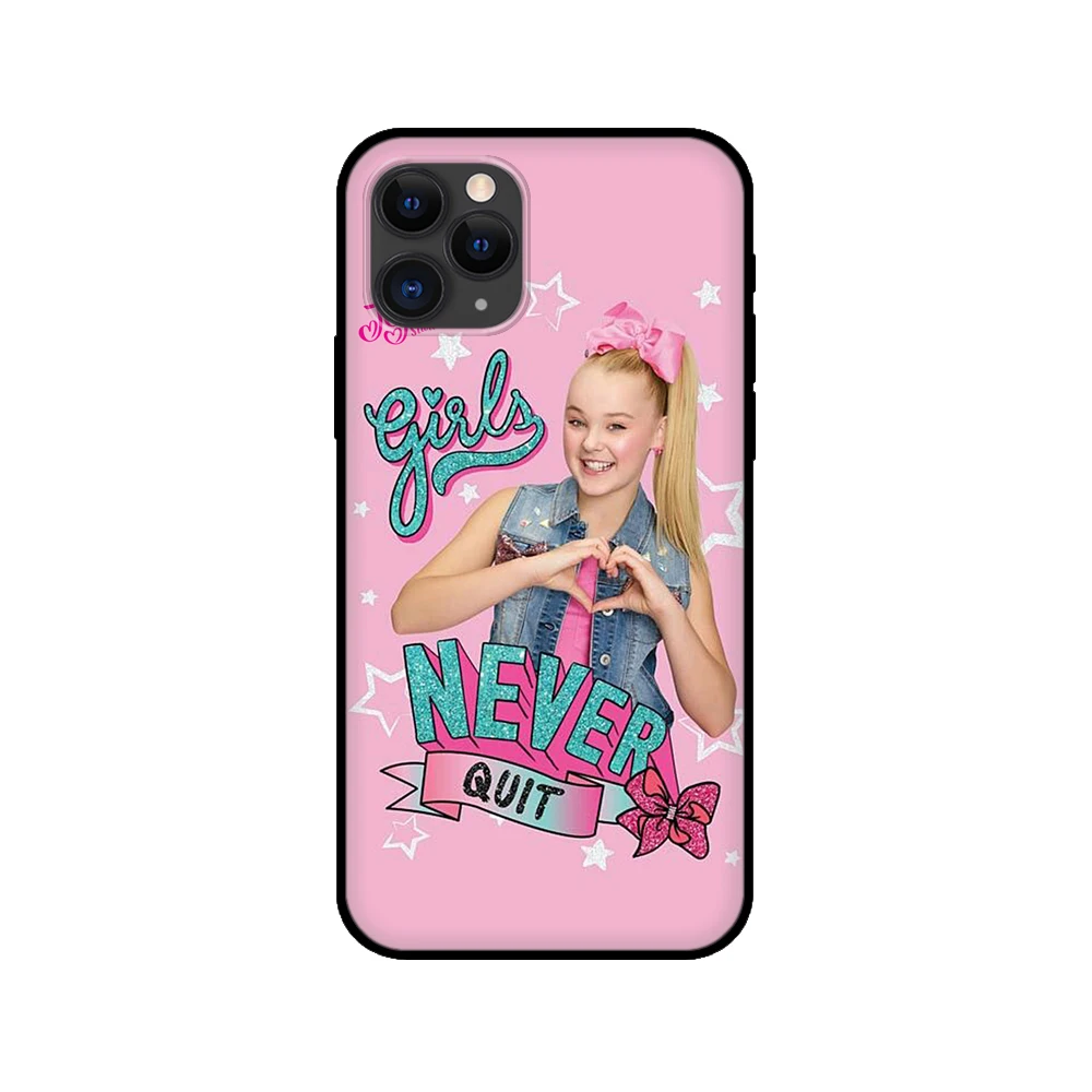 Черный чехол из ТПУ для iphone 5 5s se 2020 6 6s 7 8 plus x 10 XR XS 11 12 13 mini pro MAX задняя крышка Jojo Siwa |