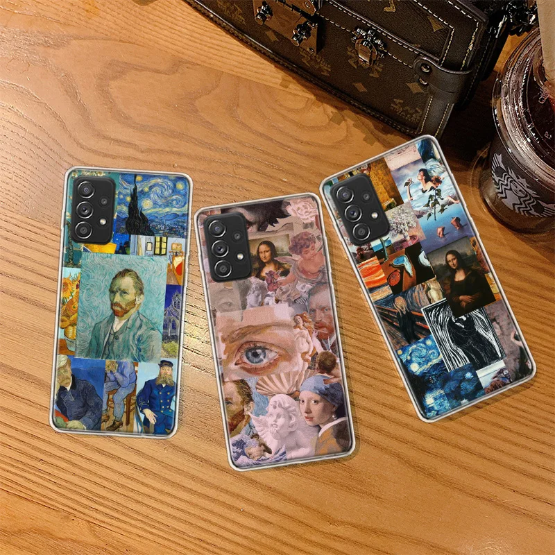 Чехол для телефона с картиной Ван Гога маслом Galaxy S20 FE S21 Plus Samsung S22 Ultra F52 F62 S10 Lite S9 S8