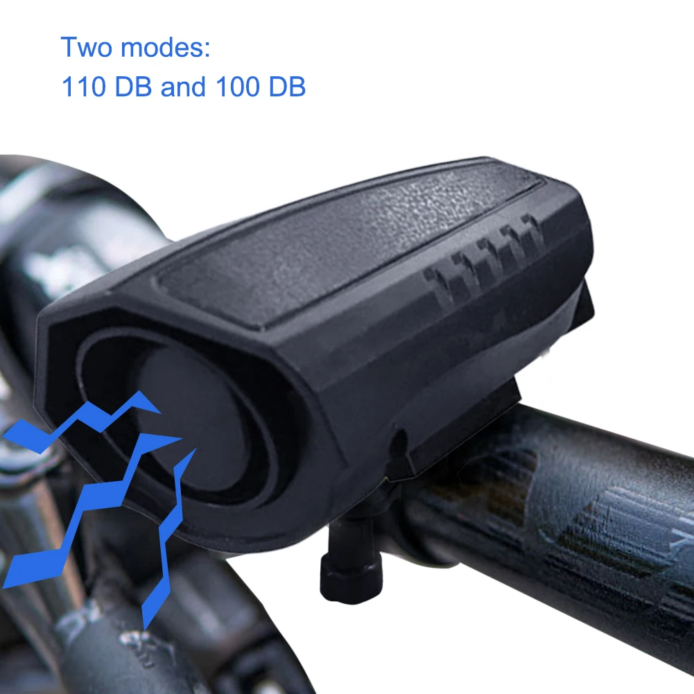 

Battery Powered Electric Loud Horn 2 Modes Warning Safety Bicycle Handlebar Sound Alarm Ring Bell for Mountain Bike Cycling Part