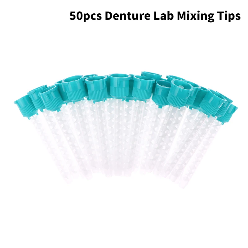 

50 шт., одноразовые насадки для смешивания зубных протезов