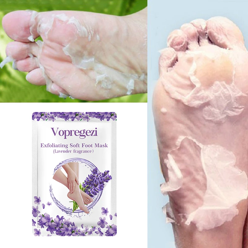 

Vopregezi 1/2Pairs Exfoliating Foot Mask Feet Peeling Mask Spa Socks Smooth Dead Skin Remover Moisturizing Whitening Foot Mask