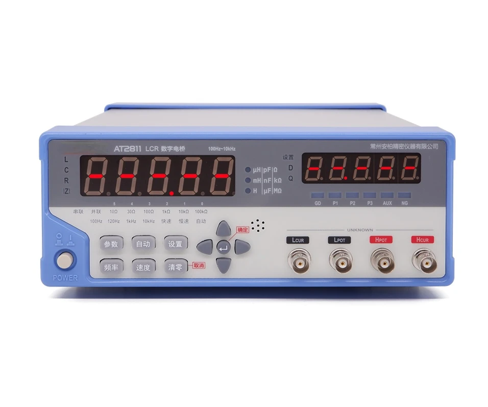 

AT2811 100Hz-10kHz 0.3Vrms 1Vrms 0.25% ACCURACY LCD DISPLAY LCR DIGITAL METER