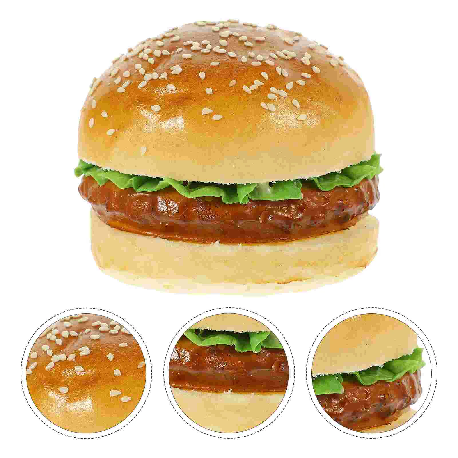 

Burgers Party Decorations Simulated Hamburger Model Desktop Toys Scene Food Photography Prop