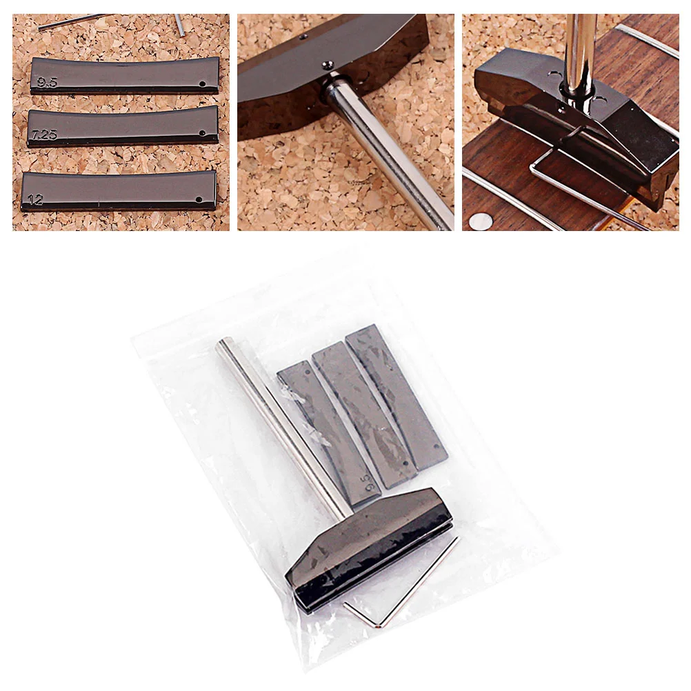 

Electric Guitar Repair Tool Metal Fretboard Press Caul With Press Caul Inserts Musical Instrument Accessory for Electric